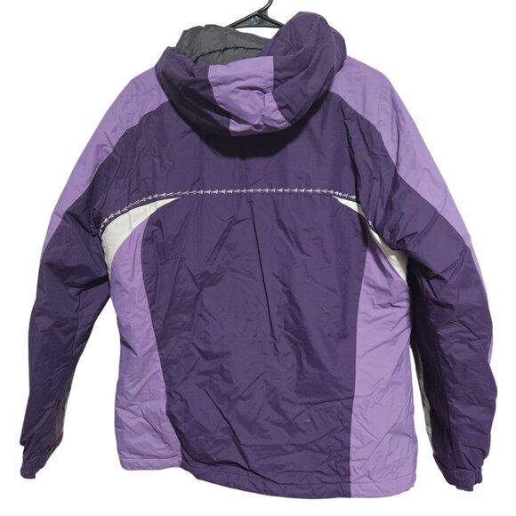 Columbia Purple Hooded Winter Jacket Womens Size Large Waterproof Breathable - Picture 3 of 7